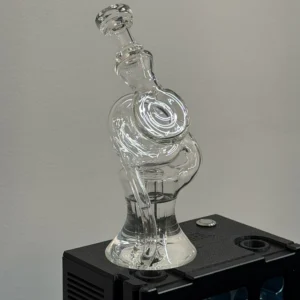 LIMITED Ery Glass Leanback Recycler Box Neck - All Clear Work